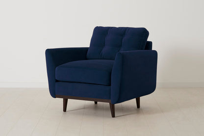 Sessel Model 10, Indigoblau
