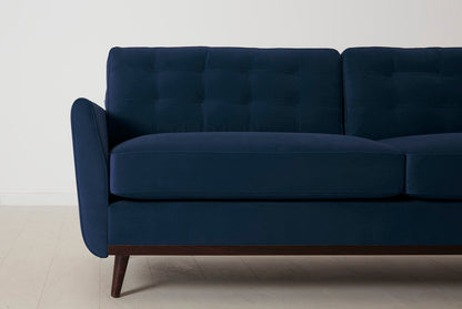Dreisitzer-Sofa Model 10, Indigoblau