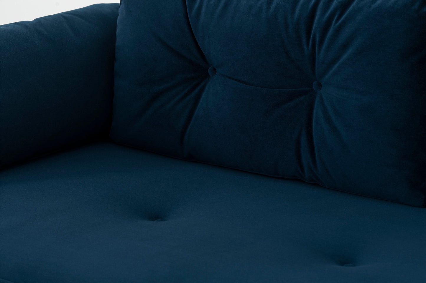 Model 04 Dreisitzer-Schlafsofa, Indigoblau