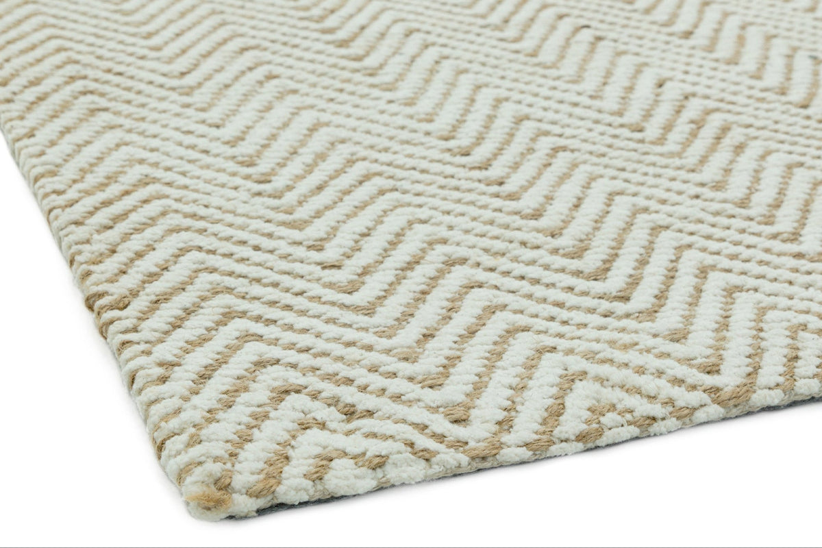 Ives Natur Jute Flachgewebe-Teppich