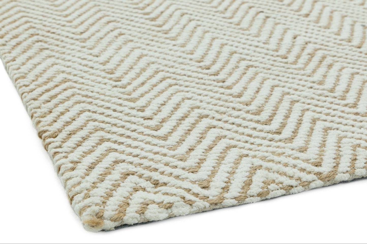 Ives Natur Jute Flachgewebe-Teppich
