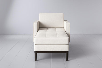 Chaiselongue Model 02, Elfenbeinfarbe