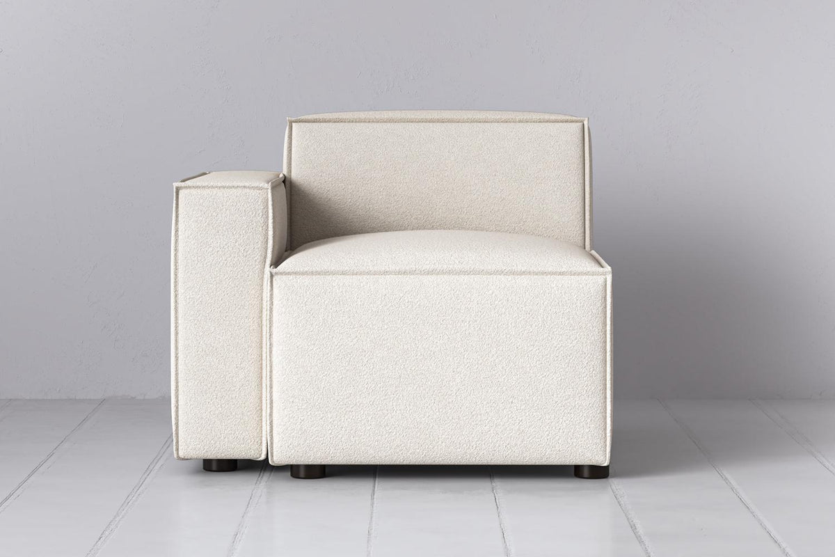 Model 03 Left Arm Sofa Module, Ivory