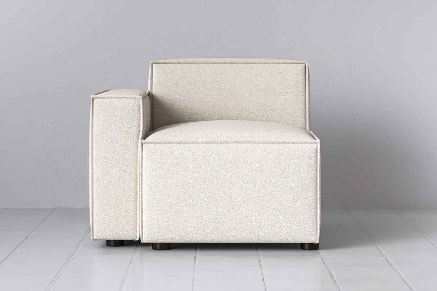 Model 03 Left Arm Sofa Module, Ivory