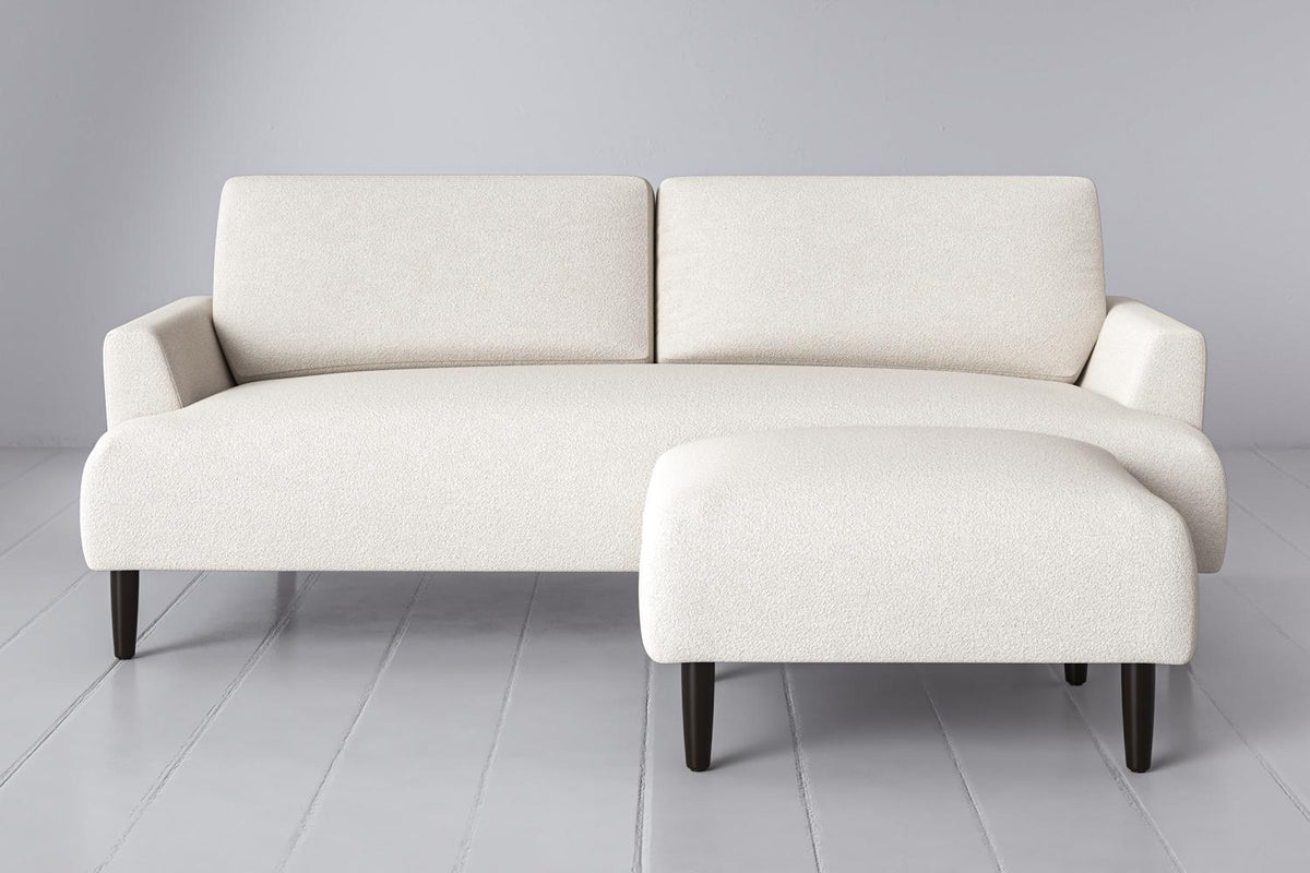 3-Seater Sofa in white bouclé