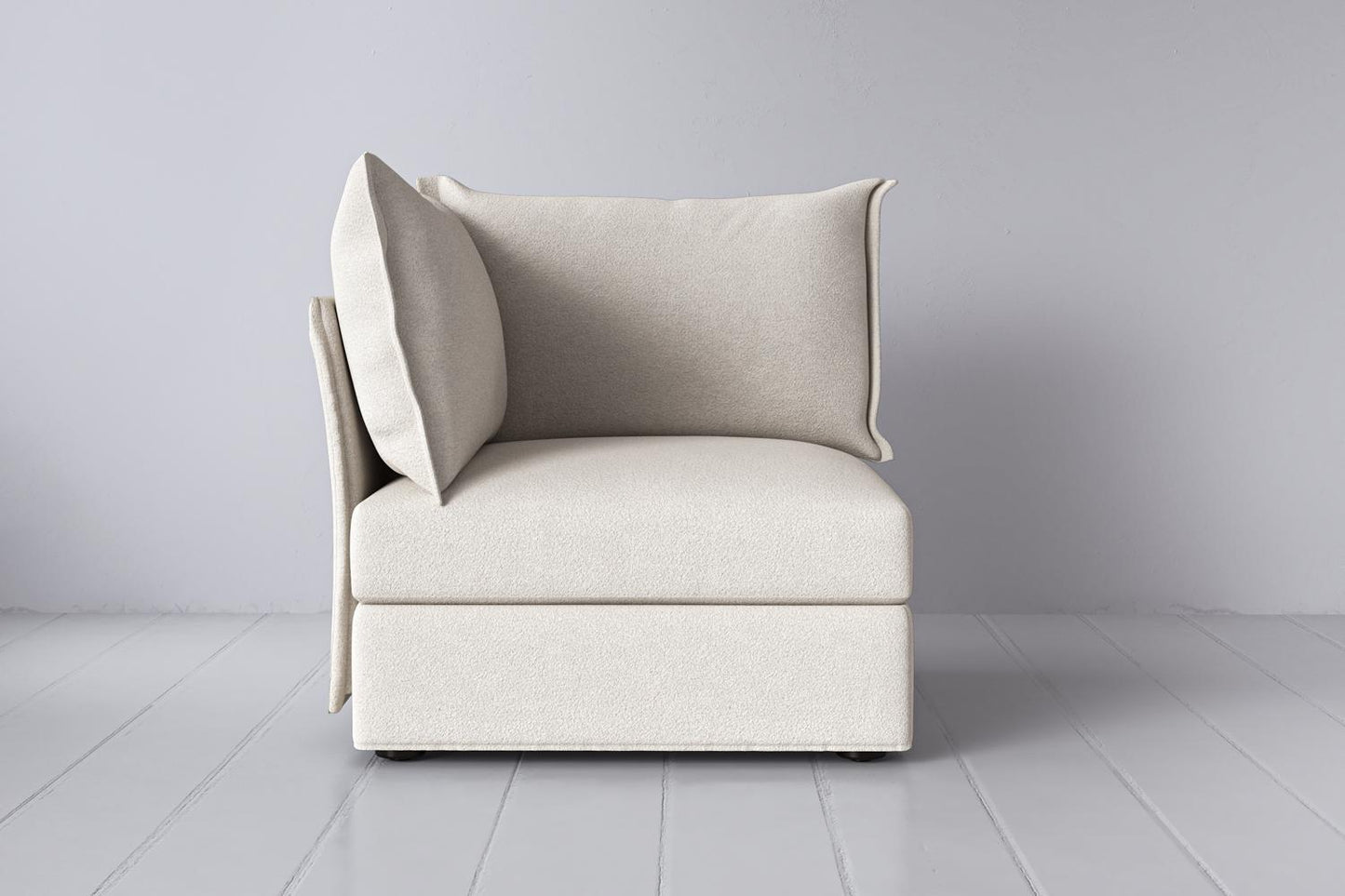 Eckmodul für modulares Sofa Model 06, Elfenbeinfarbe
