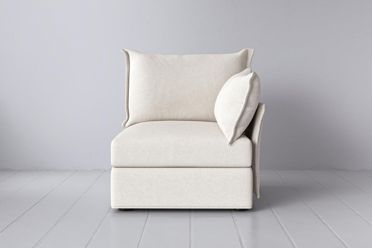 Model 06 Right Arm Module Sofa, Ivory