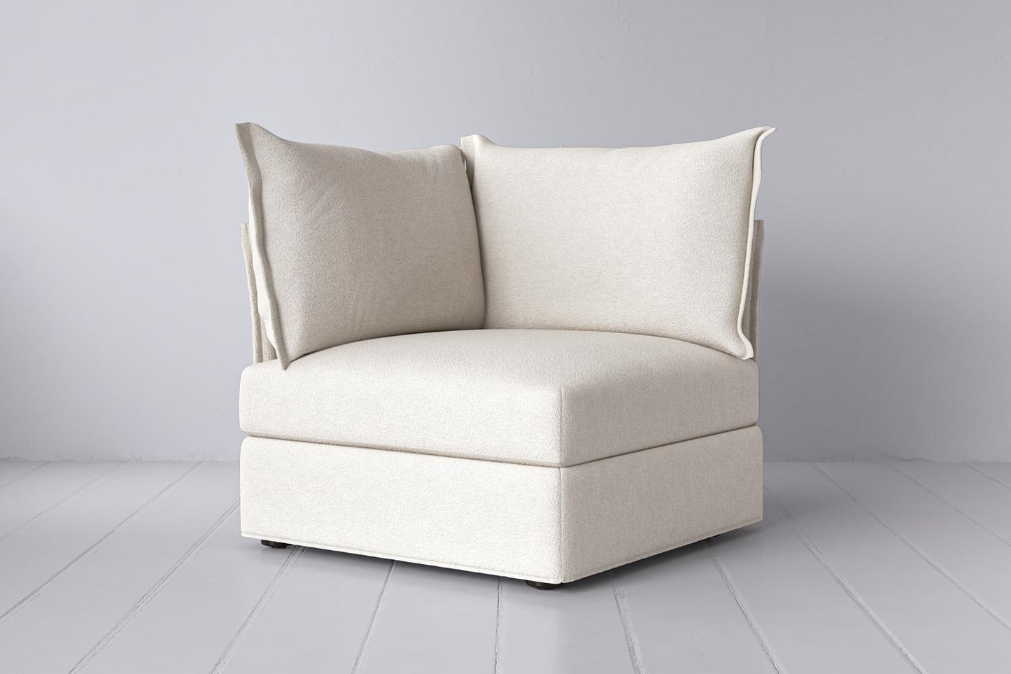 Eckmodul für modulares Sofa Model 06, Elfenbeinfarbe