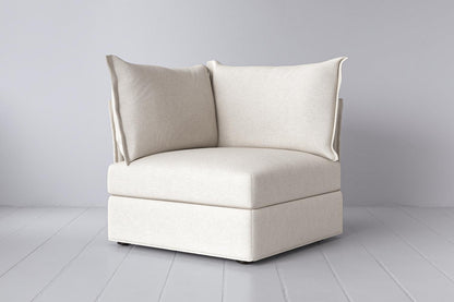 Eckmodul für modulares Sofa Model 06, Elfenbeinfarbe