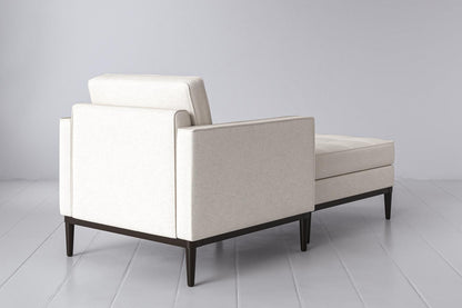 Chaiselongue Model 02, Elfenbeinfarbe