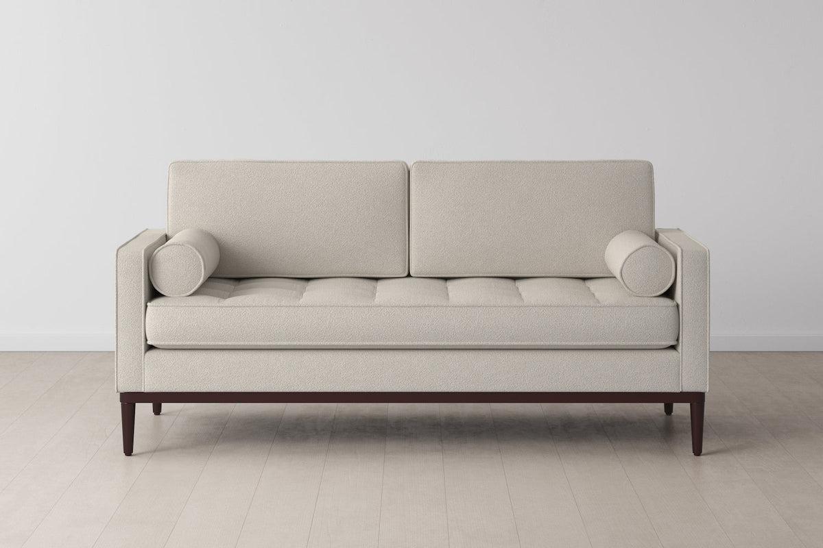 Zweisitzer-Sofa Model 02, Elfenbeinfarbe