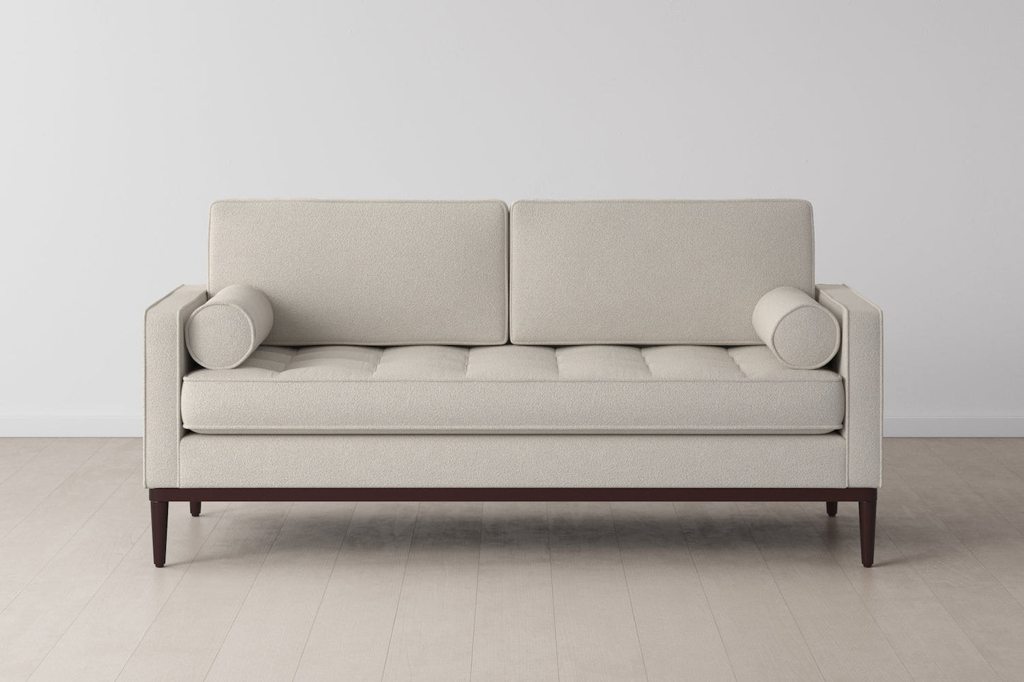 Zweisitzer-Sofa Model 02, Elfenbeinfarbe
