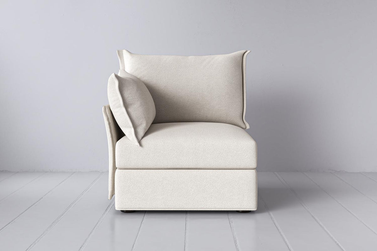 Model 06 Left Arm Module Sofa, Ivory