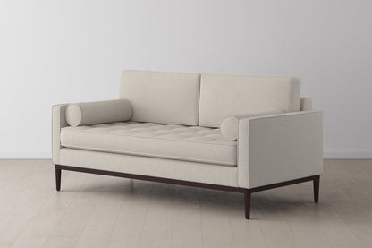 Zweisitzer-Sofa Model 02, Elfenbeinfarbe