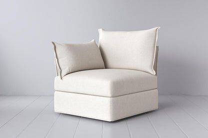 Model 06 Left Arm Module Sofa, Ivory