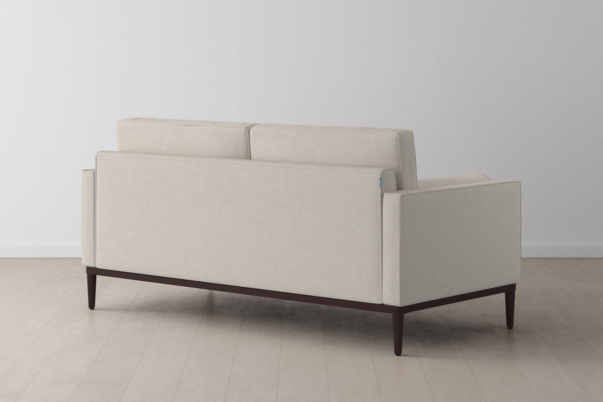 Zweisitzer-Sofa Model 02, Elfenbeinfarbe