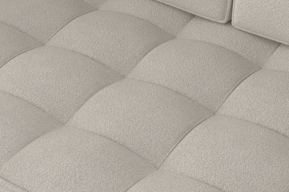 Model 02 2-Seater Sofa with Ottoman, Ivory
