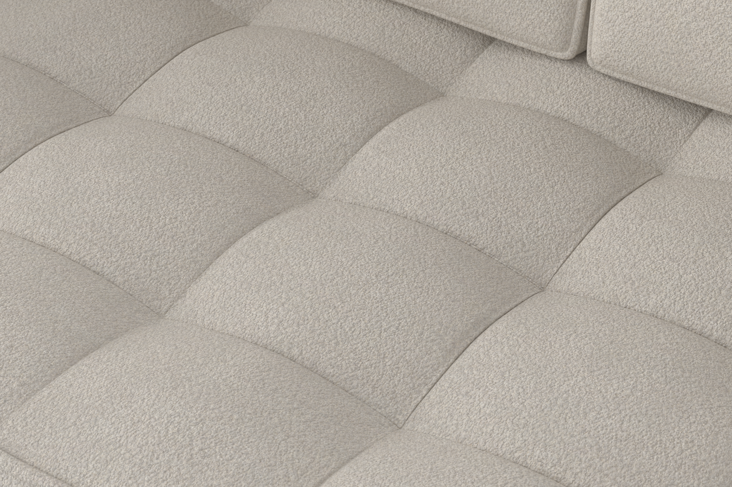 Zweisitzer-Sofa Model 02, Elfenbeinfarbe