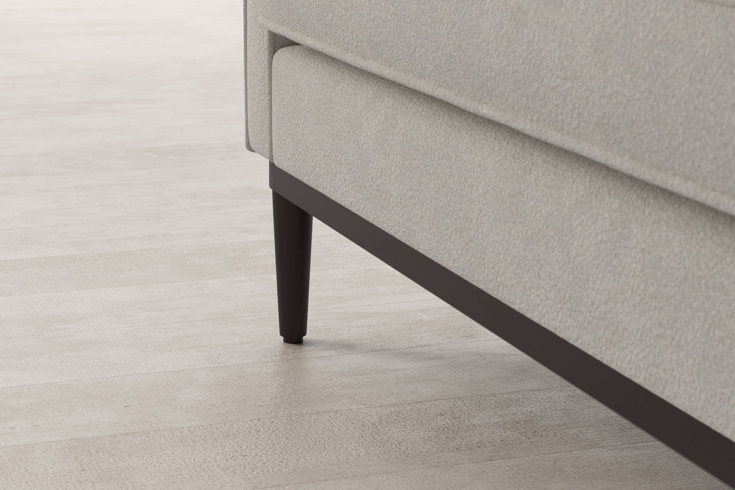 Zweisitzer-Sofa Model 02, Elfenbeinfarbe