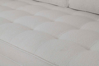 Dreisitzer-Sofa Model 02, Elfenbeinfarbe