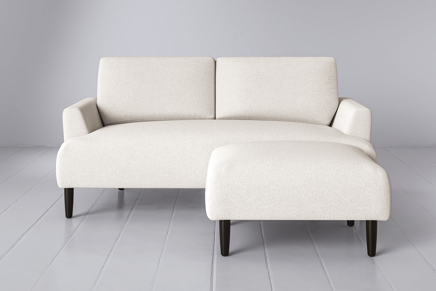 Model 05 Zweisitzer Sofa mit Hocker
