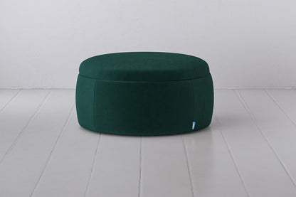 Polsterhocker 01, Eisvogelblau