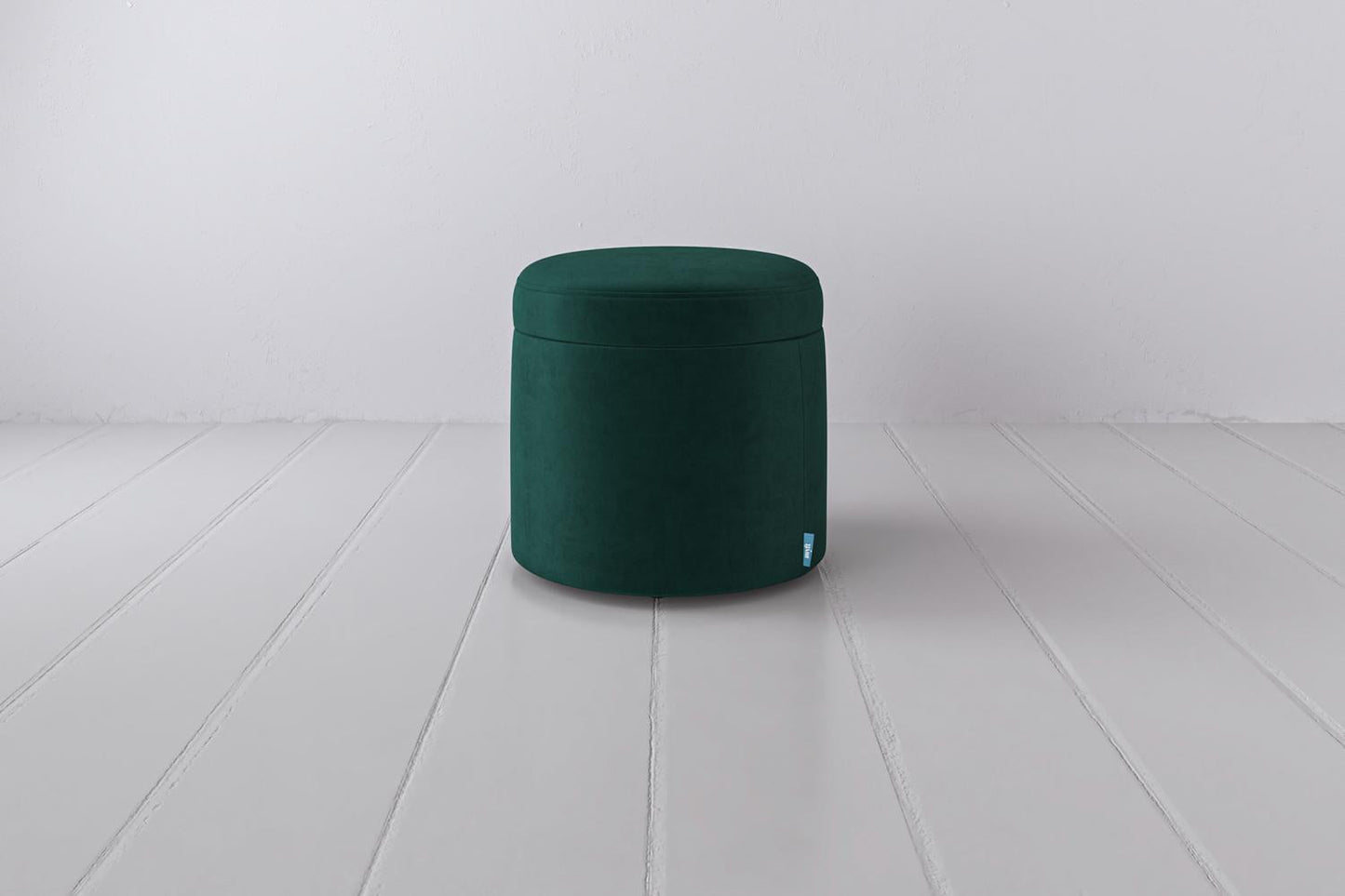 Polsterhocker 03, Eisvogelblau