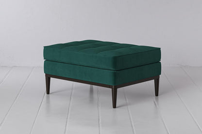 Polsterhocker Model 02, Eisvogelblau