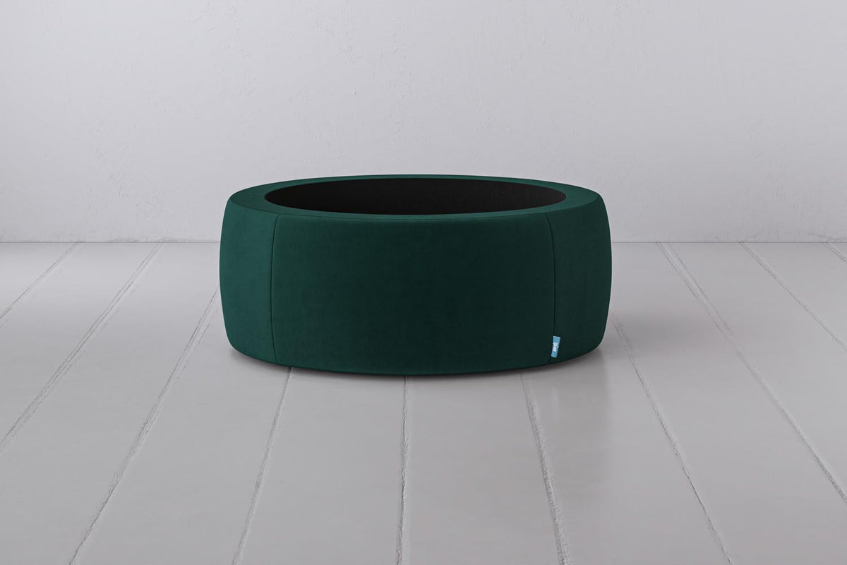 Polsterhocker 01, Eisvogelblau