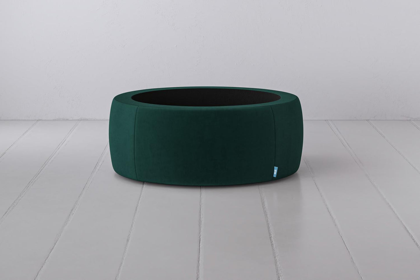 Polsterhocker 01, Eisvogelblau