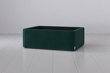 Polsterhocker 02, Eisvogelblau
