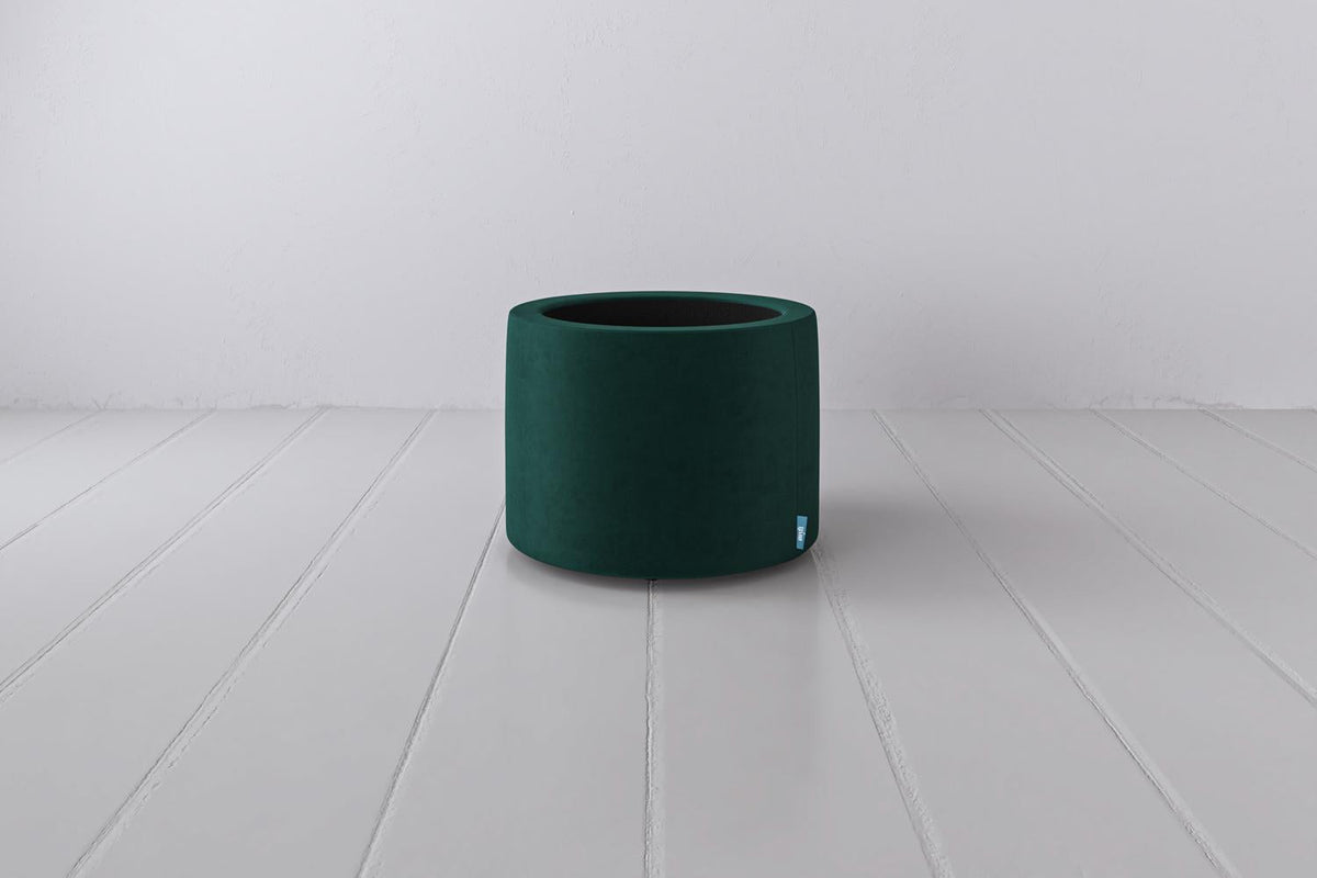 Polsterhocker 03, Eisvogelblau