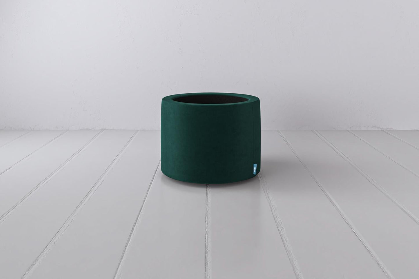 Polsterhocker 03, Eisvogelblau