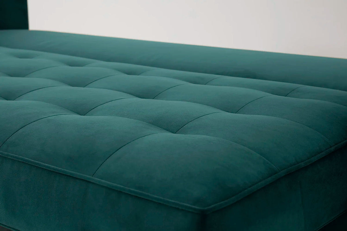 Model 02 Dreisitzer-Schlafsofa , Eisvogelblau