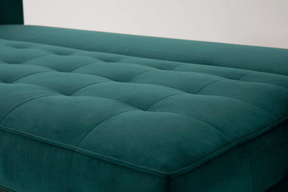Model 02 Dreisitzer-Schlafsofa , Eisvogelblau