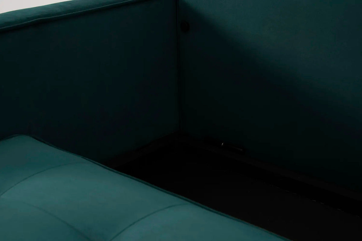 Model 02 Dreisitzer-Schlafsofa , Eisvogelblau