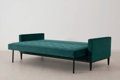 Model 02 Dreisitzer-Schlafsofa , Eisvogelblau