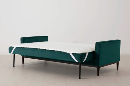 Model 02 Dreisitzer-Schlafsofa , Eisvogelblau