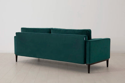 Model 02 Dreisitzer-Schlafsofa , Eisvogelblau
