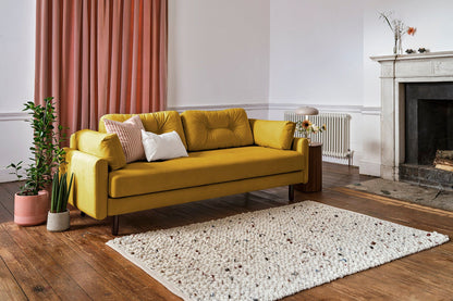 Model 04 Sofa Bed 3 Seater, Mustard