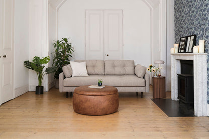 Model 04 Dreisitzer-Schlafsofa, Steingrau