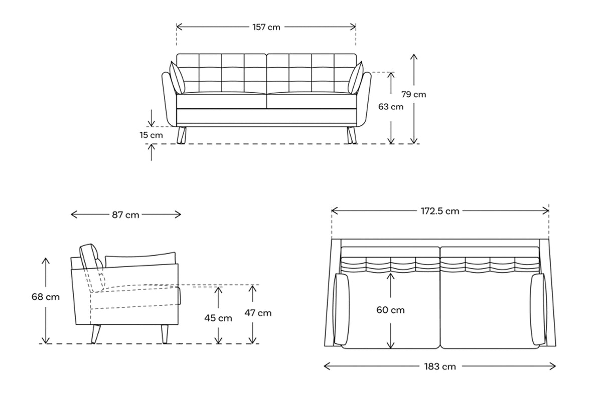 Zweisitzer-Sofa Model 10