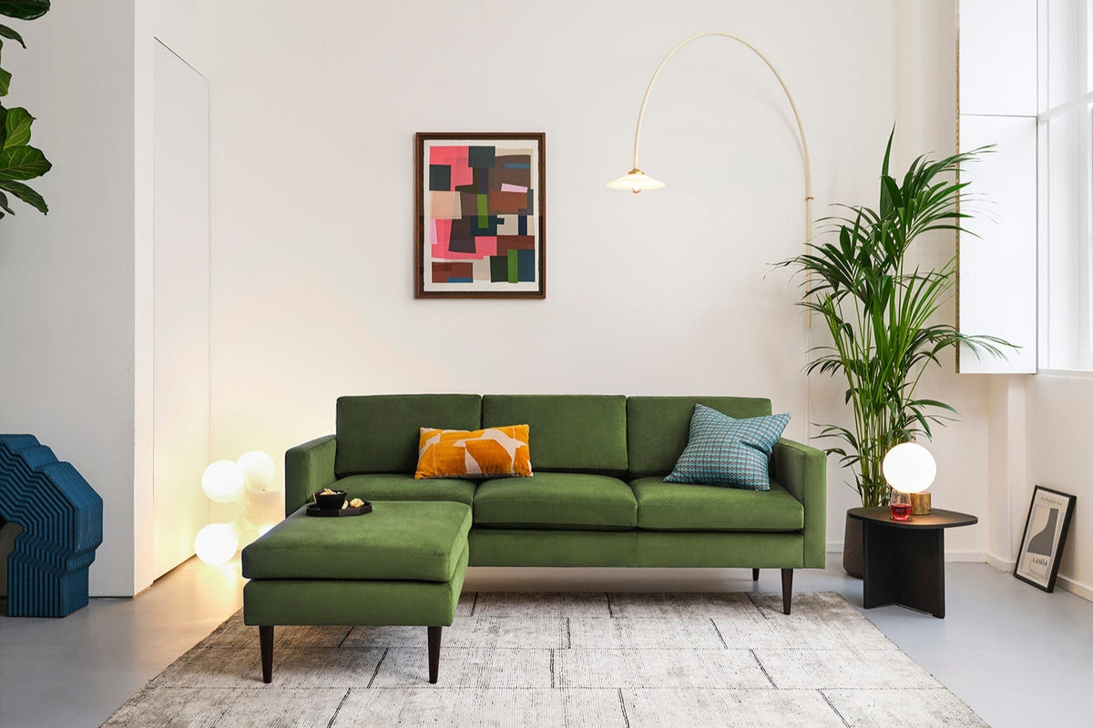 Dreisitzer-Sofa Model 01 mit Ecke links