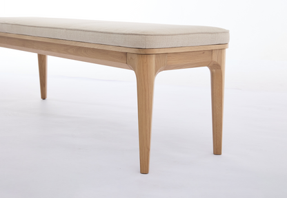 Esszimmerbank 01, Eiche / Hellbeige