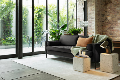 Dreisitzer-Sofa Model 02, Dunkelgrau