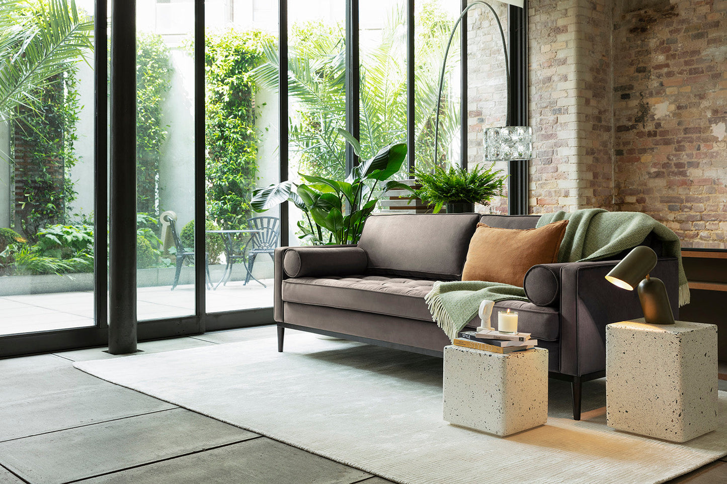 Model 02 Sofa Bed 3 Seater, Elephant