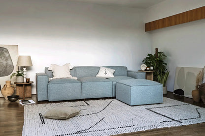 Model 03 3-Seater Right Chaise Sofa, Seaglass