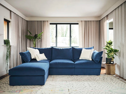 Model 06 3-Seater Right Chaise Sofa, Teal