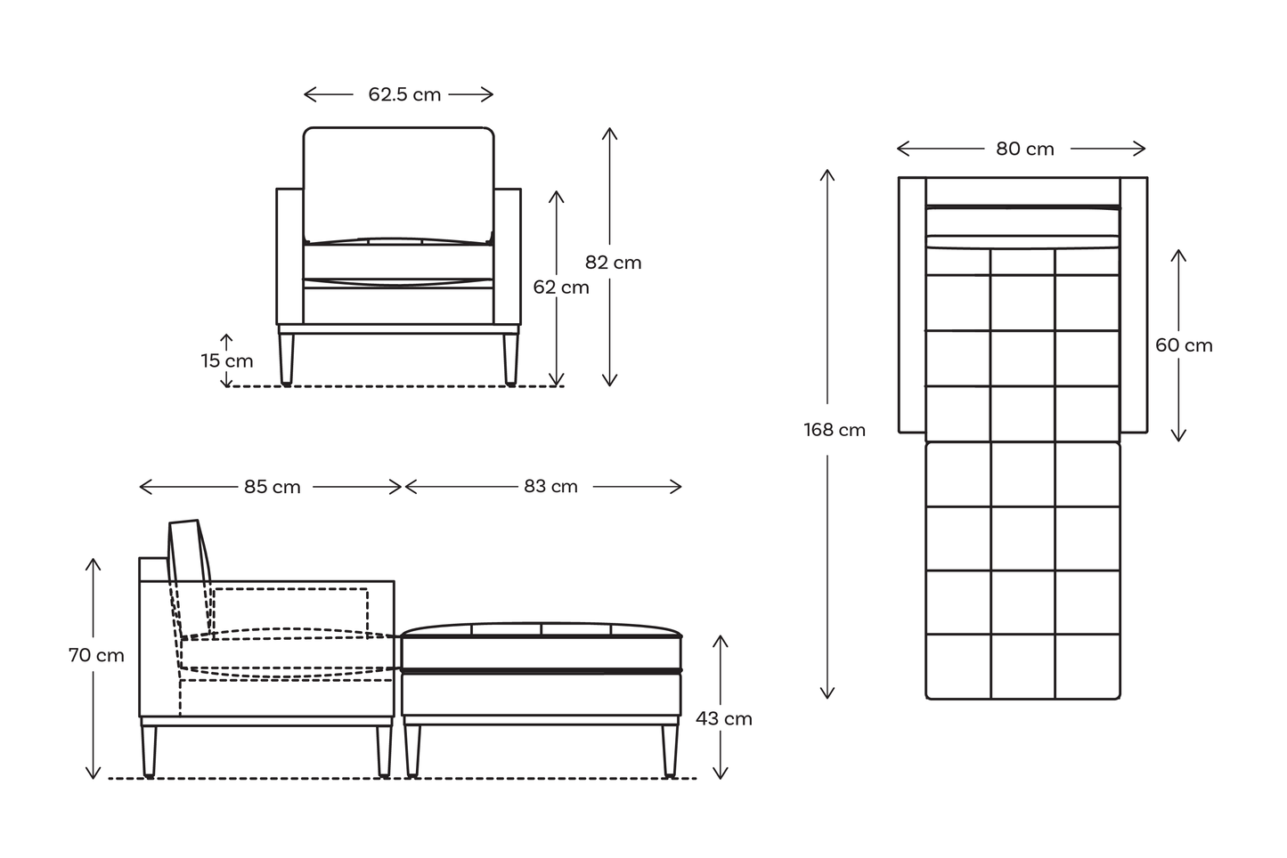 Chaiselongue Model 02