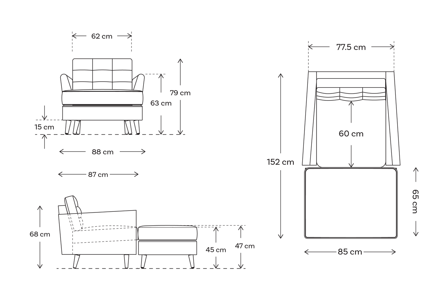 Chaiselongue Model 10